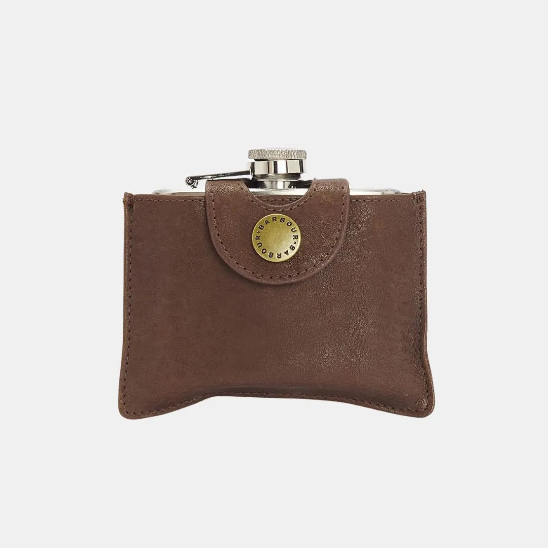 4oz Hinged Hipflask (Brown)