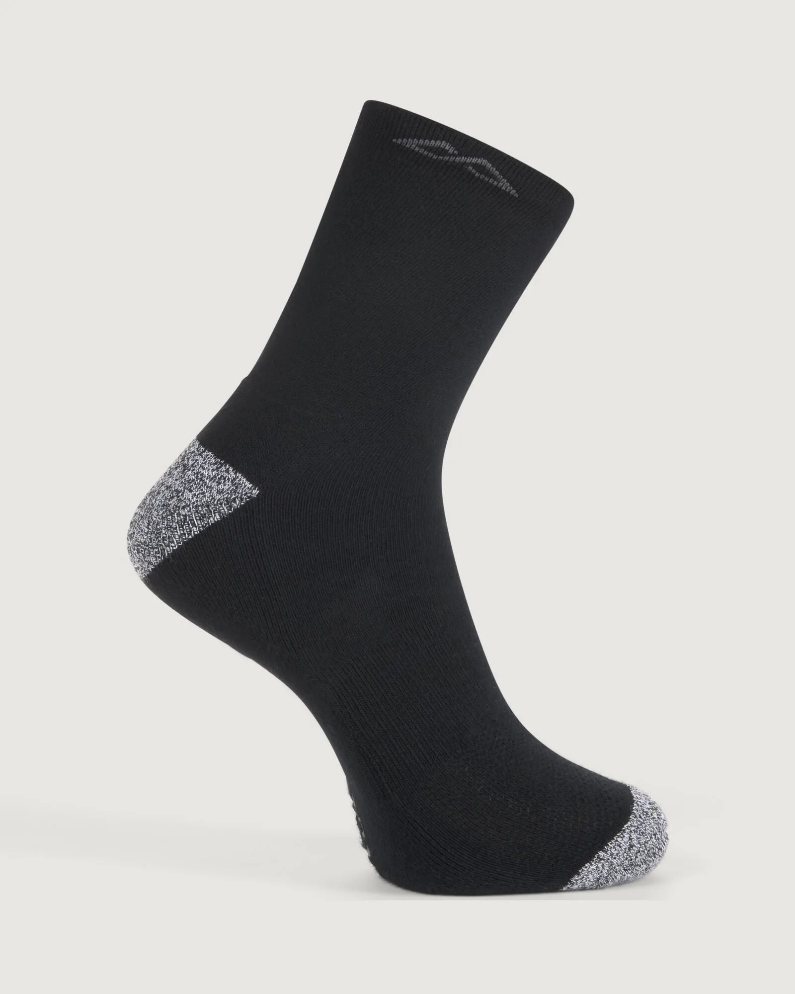 Accion driMOTION Quarter Crew Socks - 2 Pack - Black/Blueridge