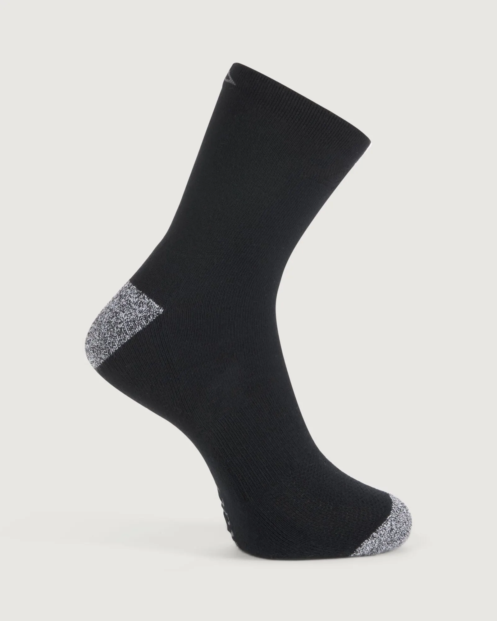 Accion driMOTION Quarter Crew Socks - 2 Pack - Black/White