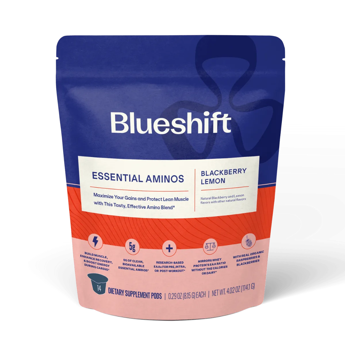 Blueshift Nutrition - Essential Aminos: Blackberry Lemon / 14 pack