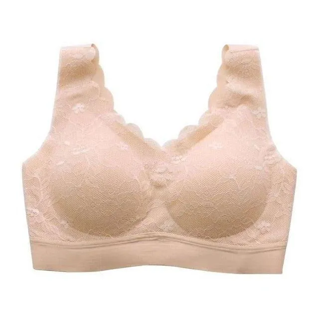 Bras for Women Hot Top Newest 5D Wireless Contour Bra Lace Breathable Underwear Seamless for Running Top