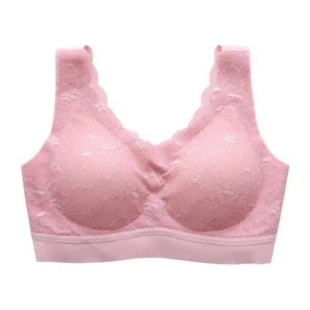 Bras for Women Hot Top Newest 5D Wireless Contour Bra Lace Breathable Underwear Seamless for Running Top
