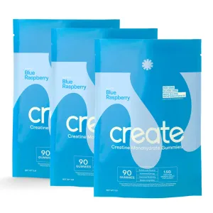Creatine Monohydrate Gummies Blue Raspberry - 270 Count