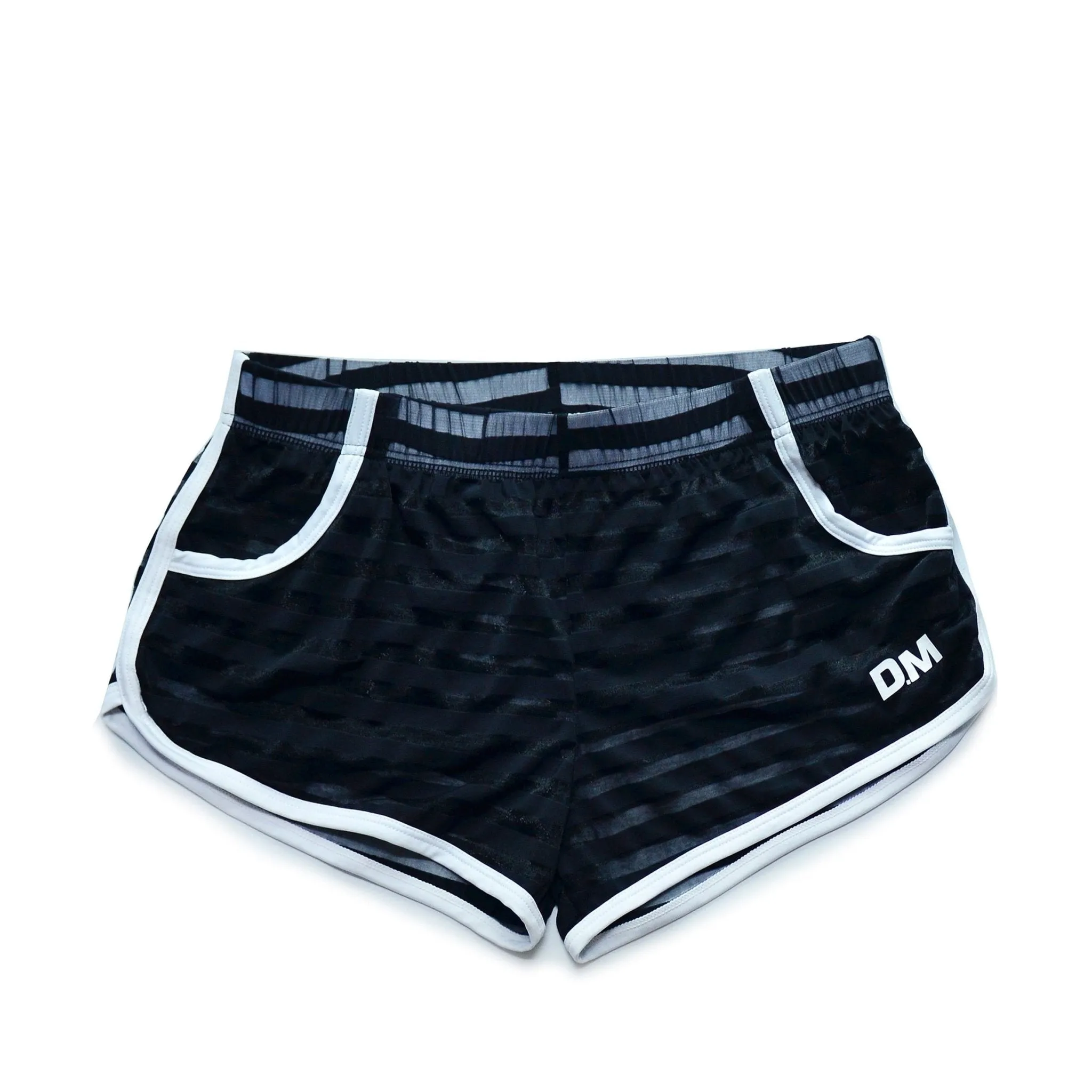 DM Striped Mesh Running Shorts