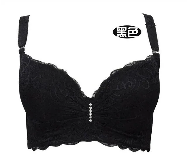 Hot 3/4 Large Cup Sizes Adjusted Deep V Lace Bras