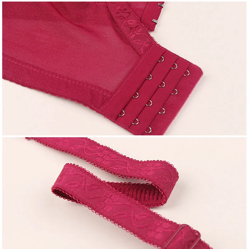 Hot 3/4 Large Cup Sizes Adjusted Deep V Lace Bras