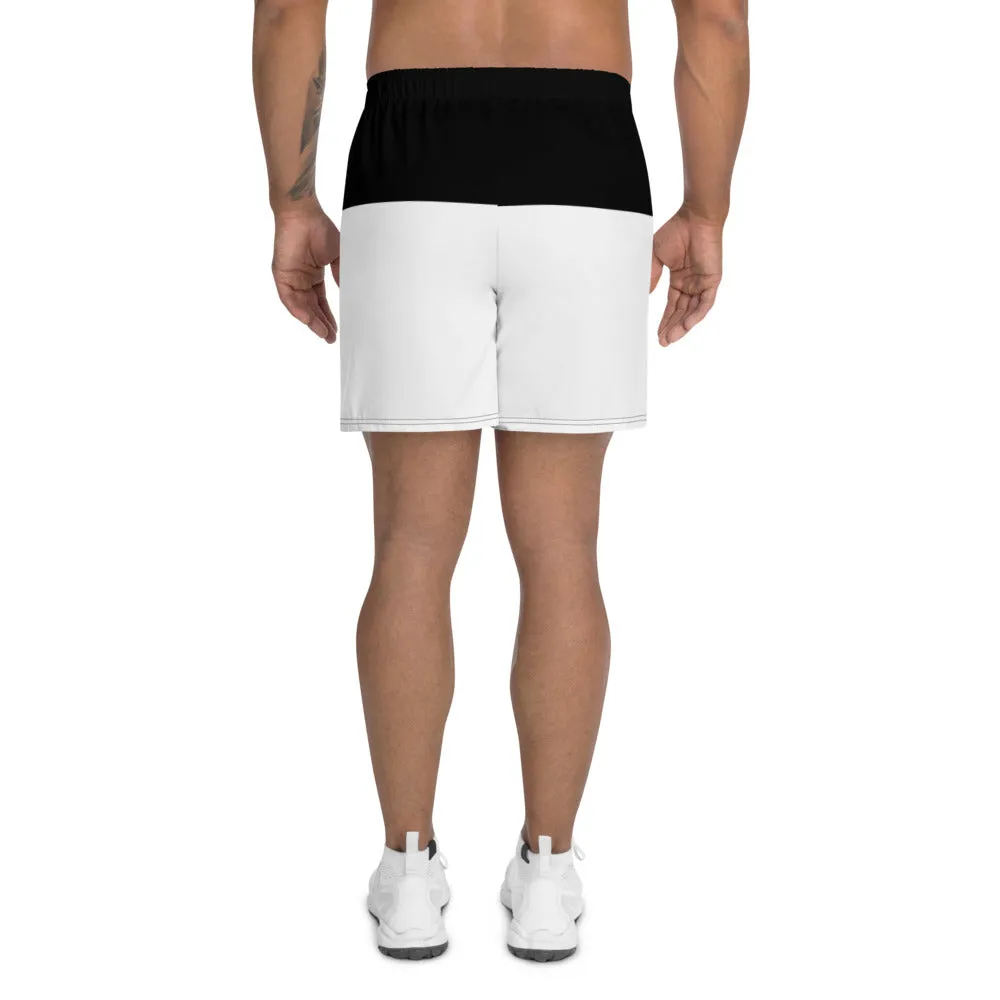 'Jamaican Logo' men's athleisure shorts (white)