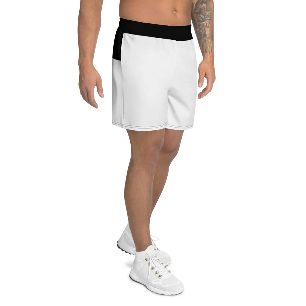 'Jamaican Logo' men's athleisure shorts (white)