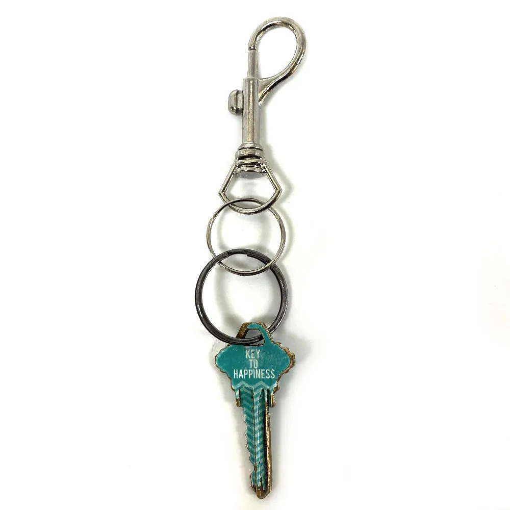 Lot Of 4 Jumbo Snap Clip Keychains Rings Swivel Trigger Round Eye Lobster Clasp
