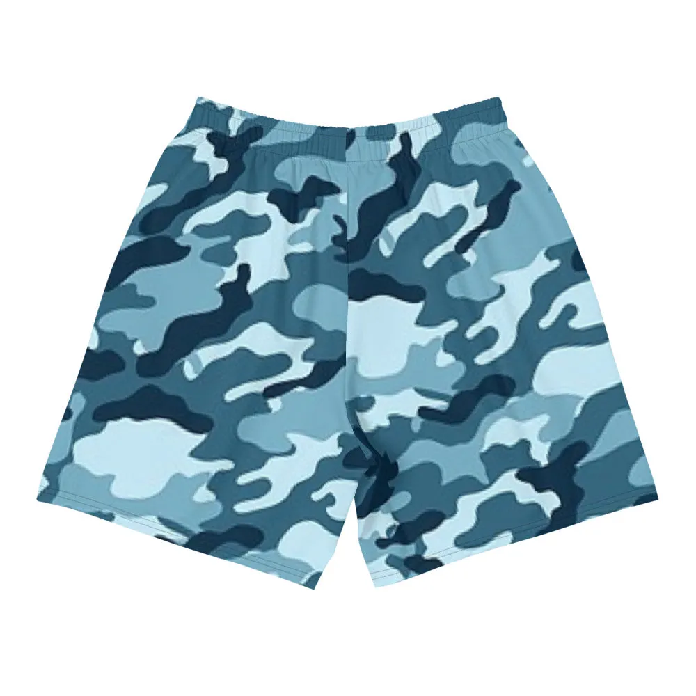 'Navy Camo' men's athleisure shorts