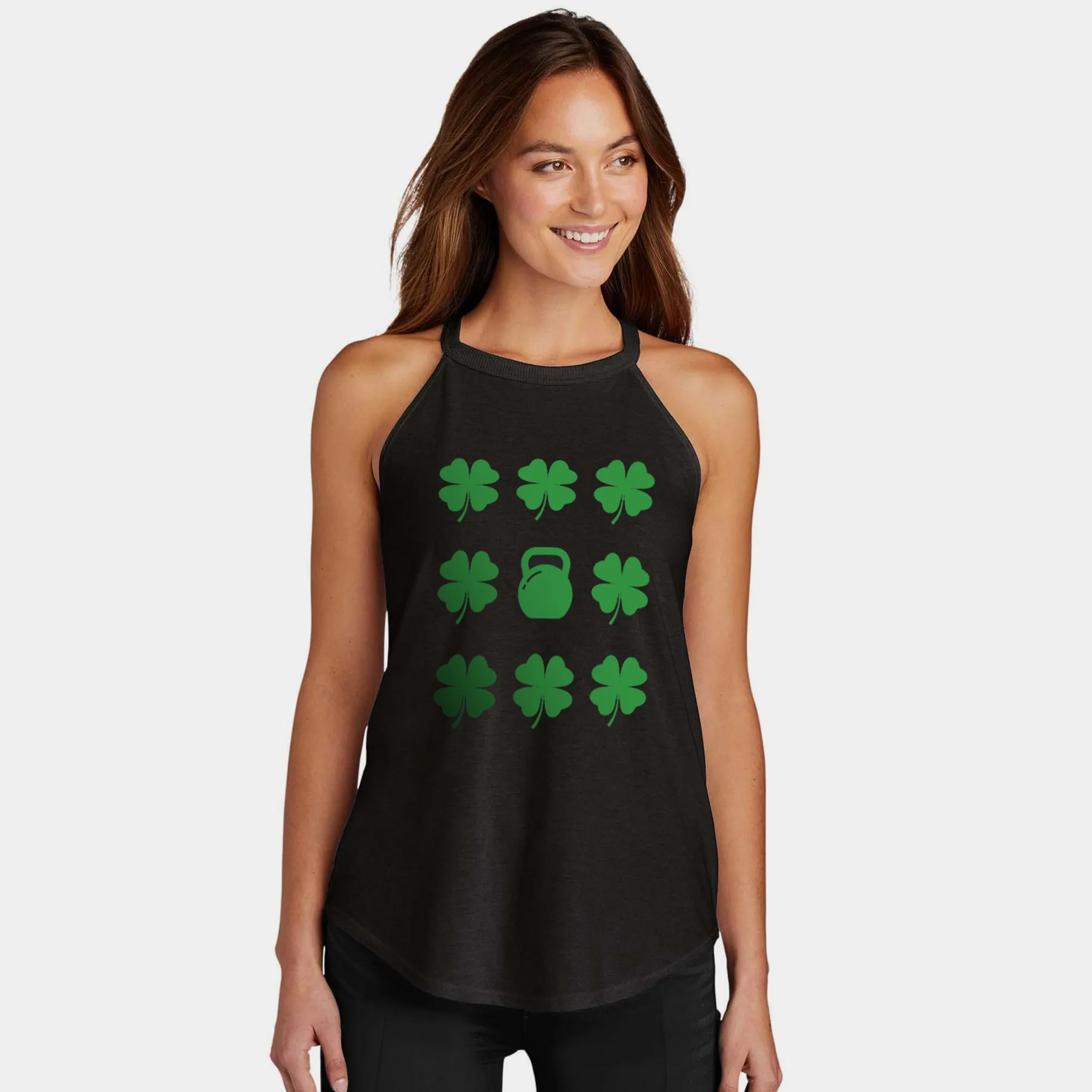 Shamrocks and Kettlebells Rocker Tank