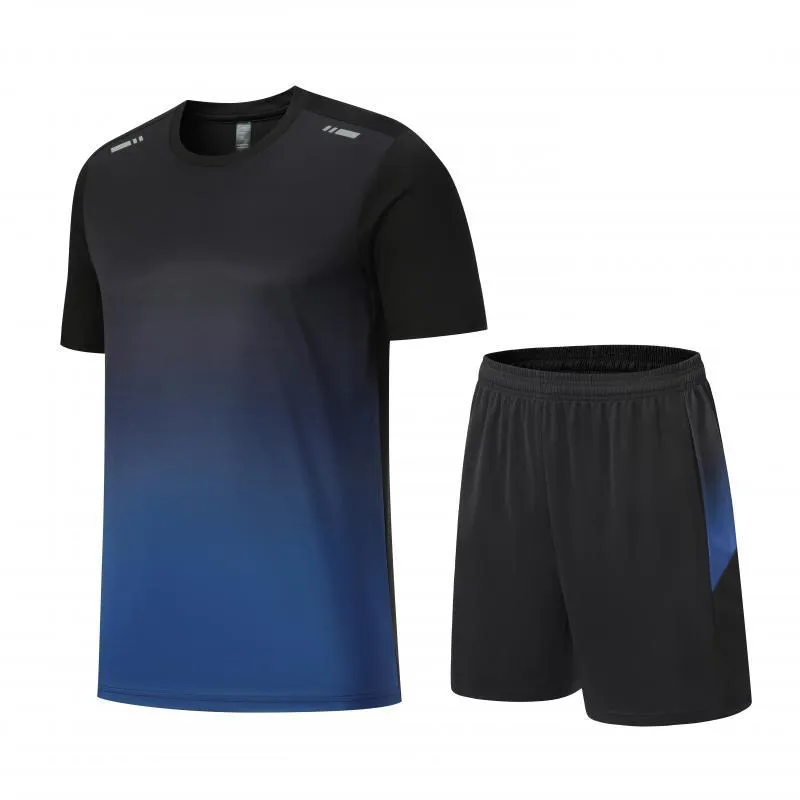 Summer Men's Quick-Drying Sports T-Shirt and Shorts Suit