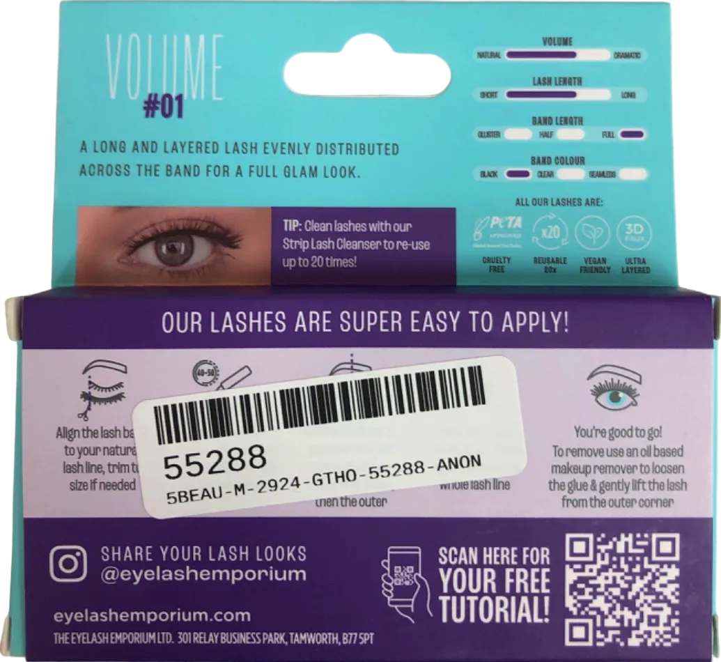 The Eyelash Emporium Volume #01 Lash Kit 1ml